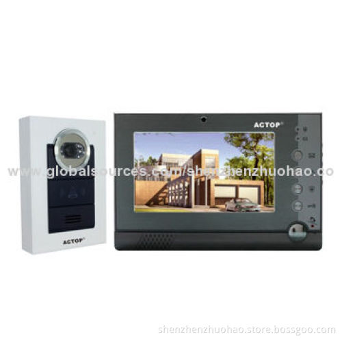 7-inch Wired Video Door-phones, Supports CCTV, 12V DC Power Supply